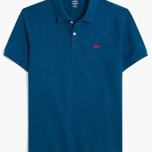 J. Crew Untucked-fit critter flex piqué polo shirt Size Medium